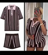 Short female 2pcs set B